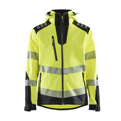 BLÅKLÄDER Highvis softshell-takki huomiokelt./musta